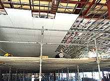 天井ボード貼り